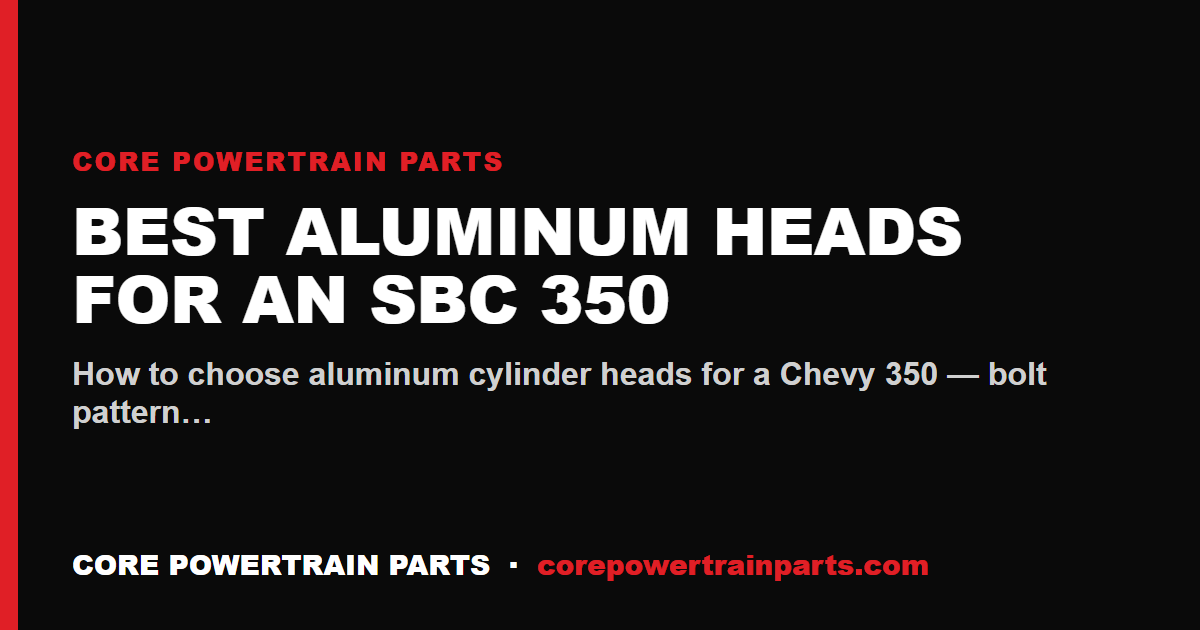 Best Aluminum Heads for an SBC 350 — AFR vs Dart vs Trick Flow vs Edelbrock vs Brodix