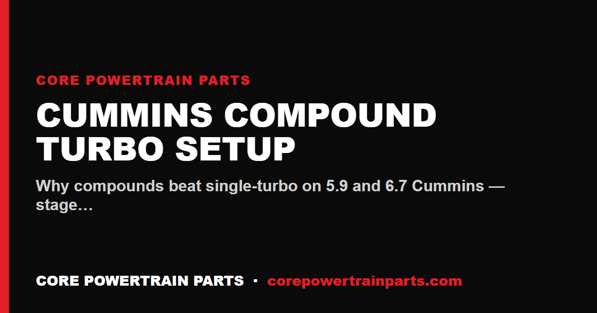Cummins Compound Turbo Setup: 5.9 / 6.7 Build Guide
