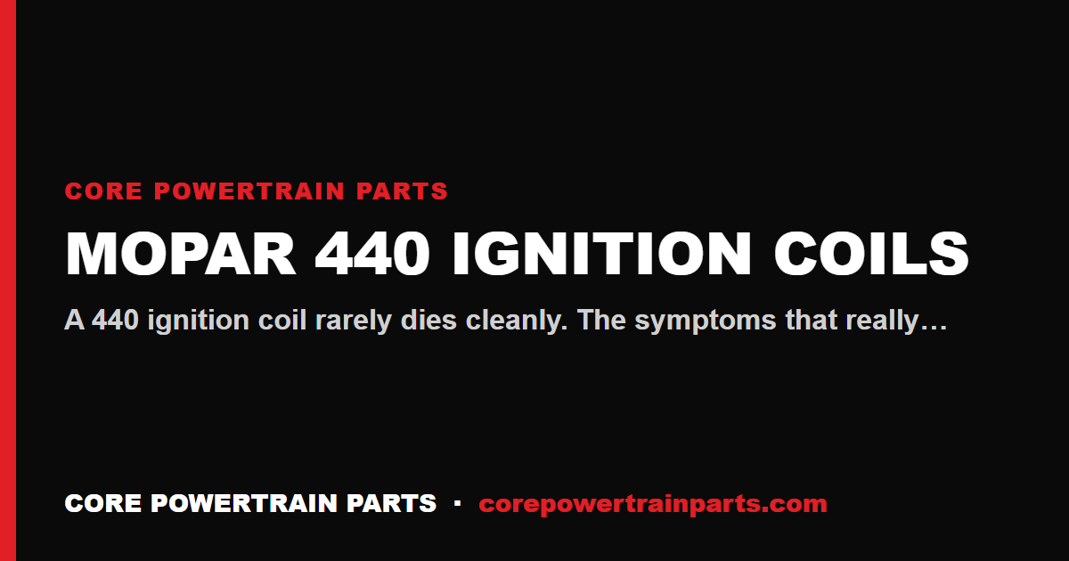 Mopar 440 Ignition Coils: How to Tell When It Is Worn Out