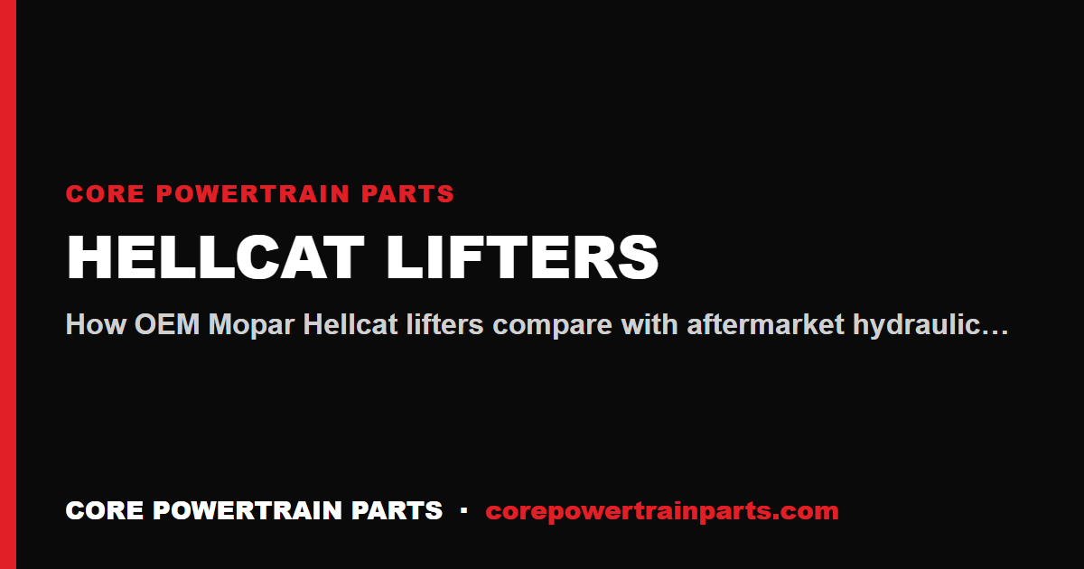 Hellcat Lifters: OEM vs Aftermarket