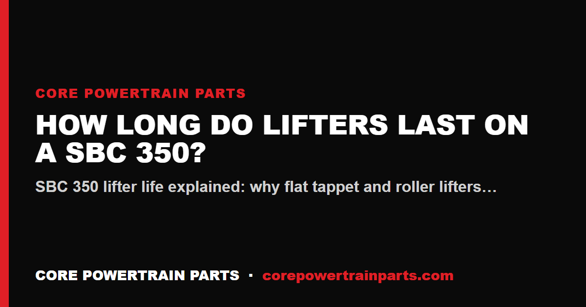 How Long Do Lifters Last on a SBC 350?