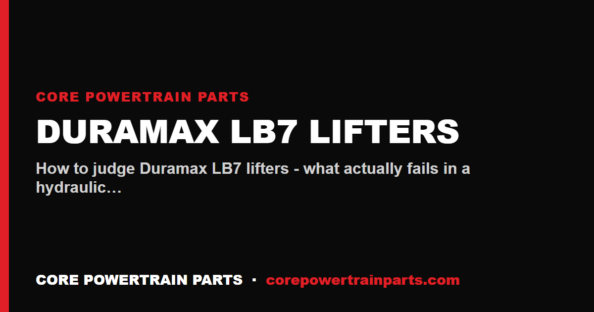Duramax LB7 Lifters: Which Brands Are Worth It