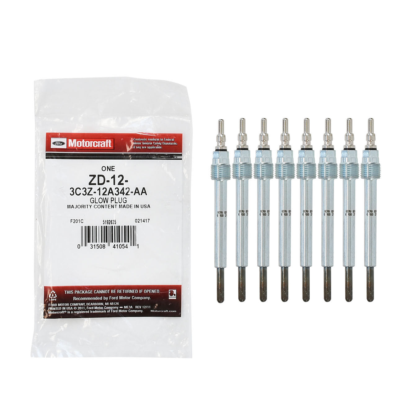Motorcraft Glow Plugs for 6.0 Power Stroke 2003-2007