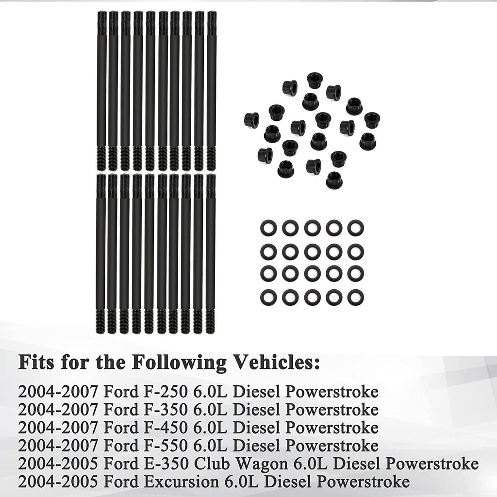CarBole Head Bolts & Studs for 6.0 Power Stroke 2003-2007