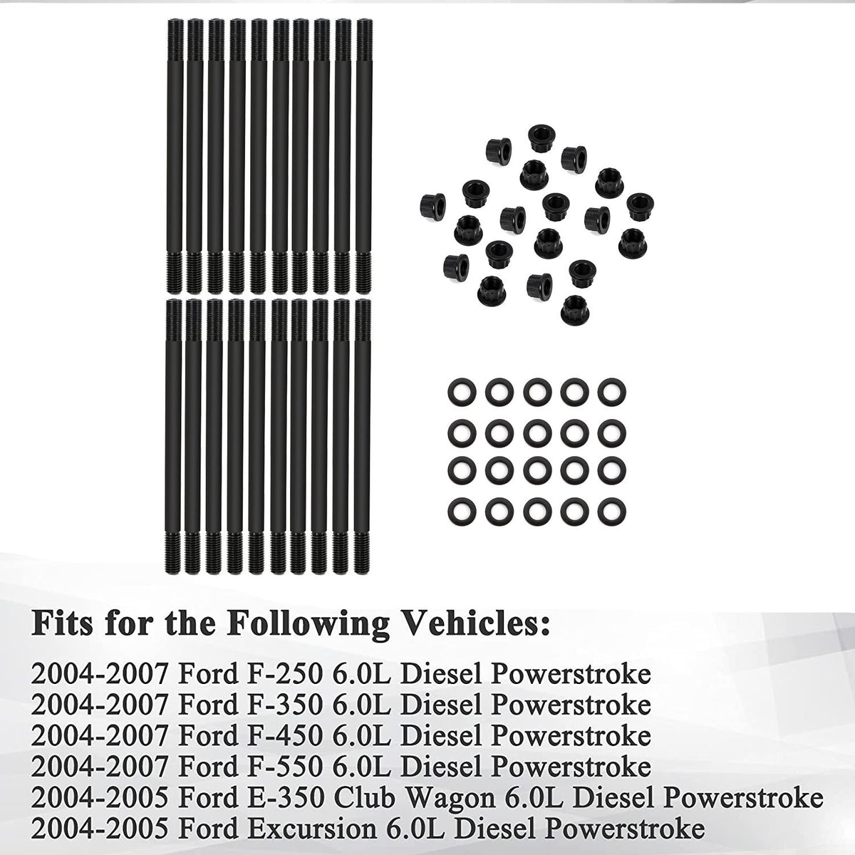 CarBole Head Bolts & Studs for 6.0 Power Stroke 2003-2007