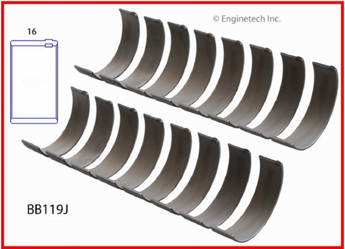 Enginetech Main Bearings for 6.0 Power Stroke 2003-2007