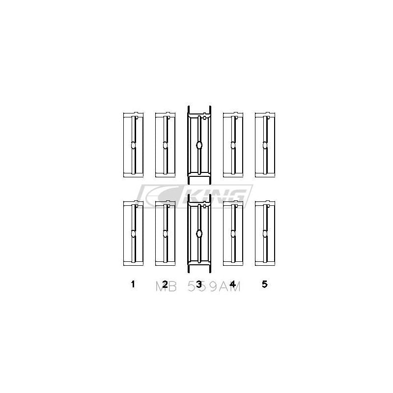 King Main Bearings for Ford FE 390/427/428 1966-1976