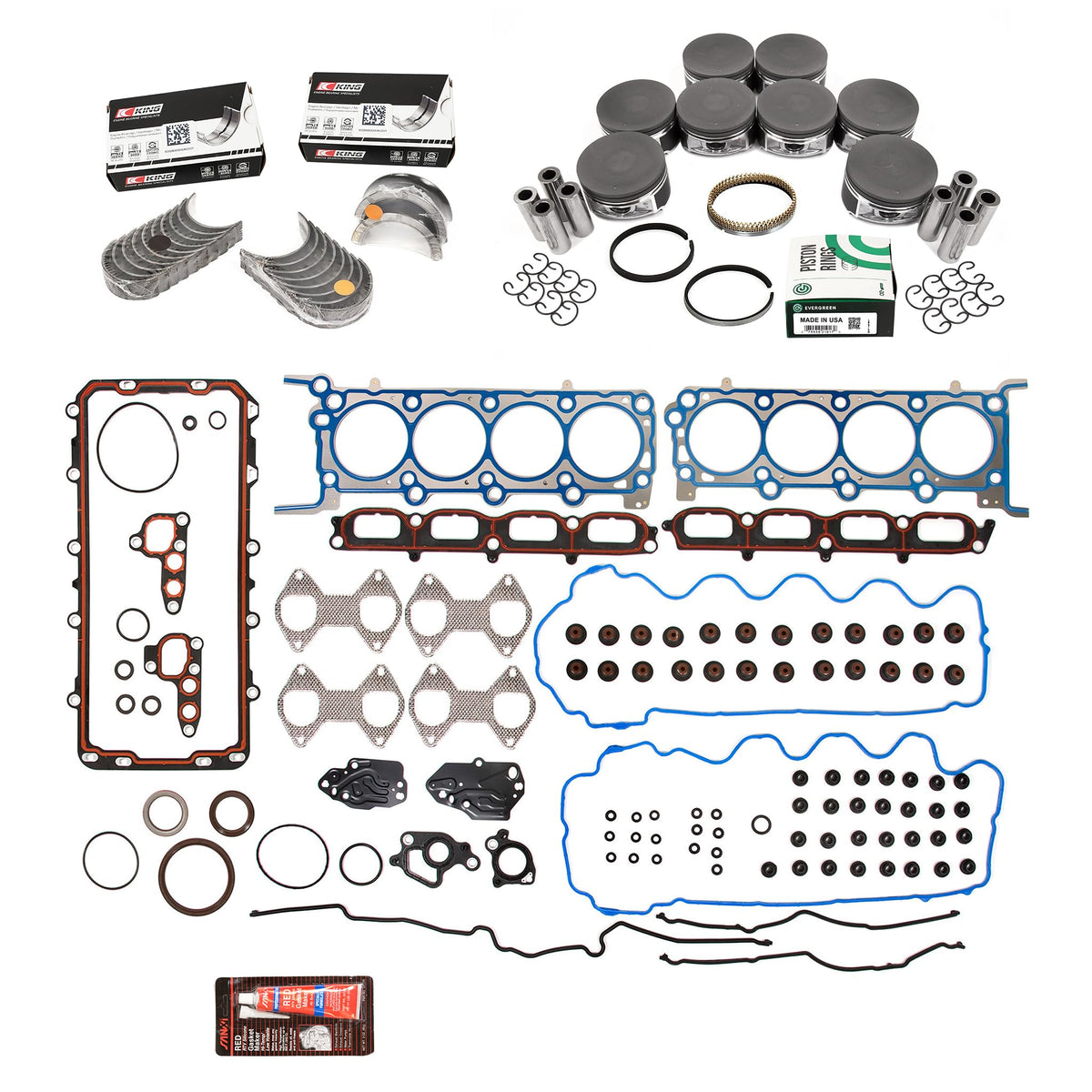 Evergreen Engine Gasket Set for Ford Modular 4.6/5.4 1991-2014