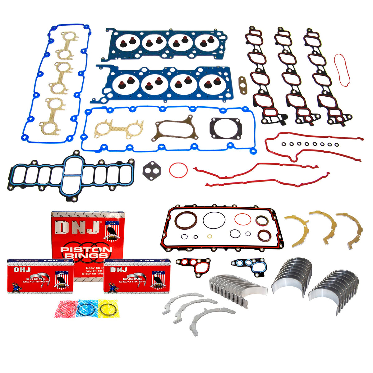 DNJ Engine Gasket Set for Ford Modular 4.6/5.4 1999-2005