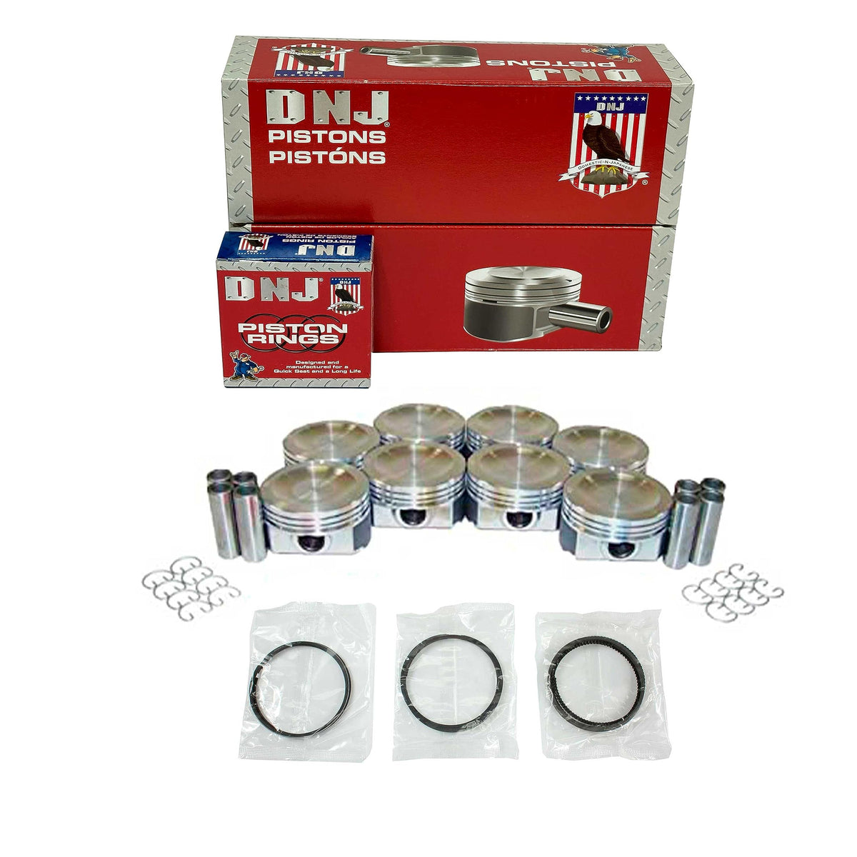 DNJ Pistons & Rings for Ford Modular 4.6/5.4 1995-2004