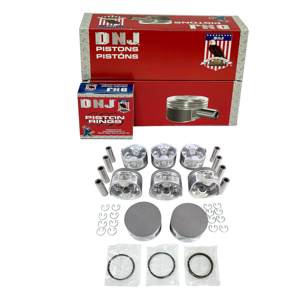 DNJ Pistons & Rings for Ford Modular 4.6/5.4 1998-2005