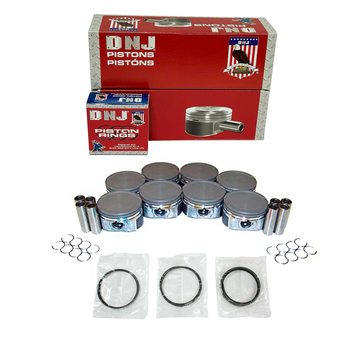DNJ Pistons & Rings for Ford Modular 4.6/5.4 2005-2010