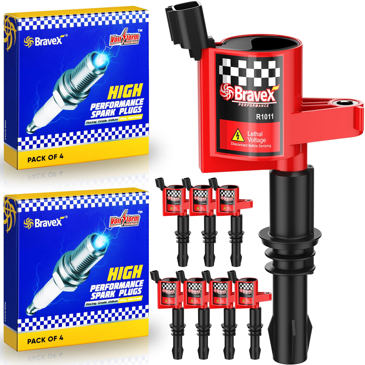 Bravex Spark Plugs for Ford Modular 4.6/5.4 1991-2014