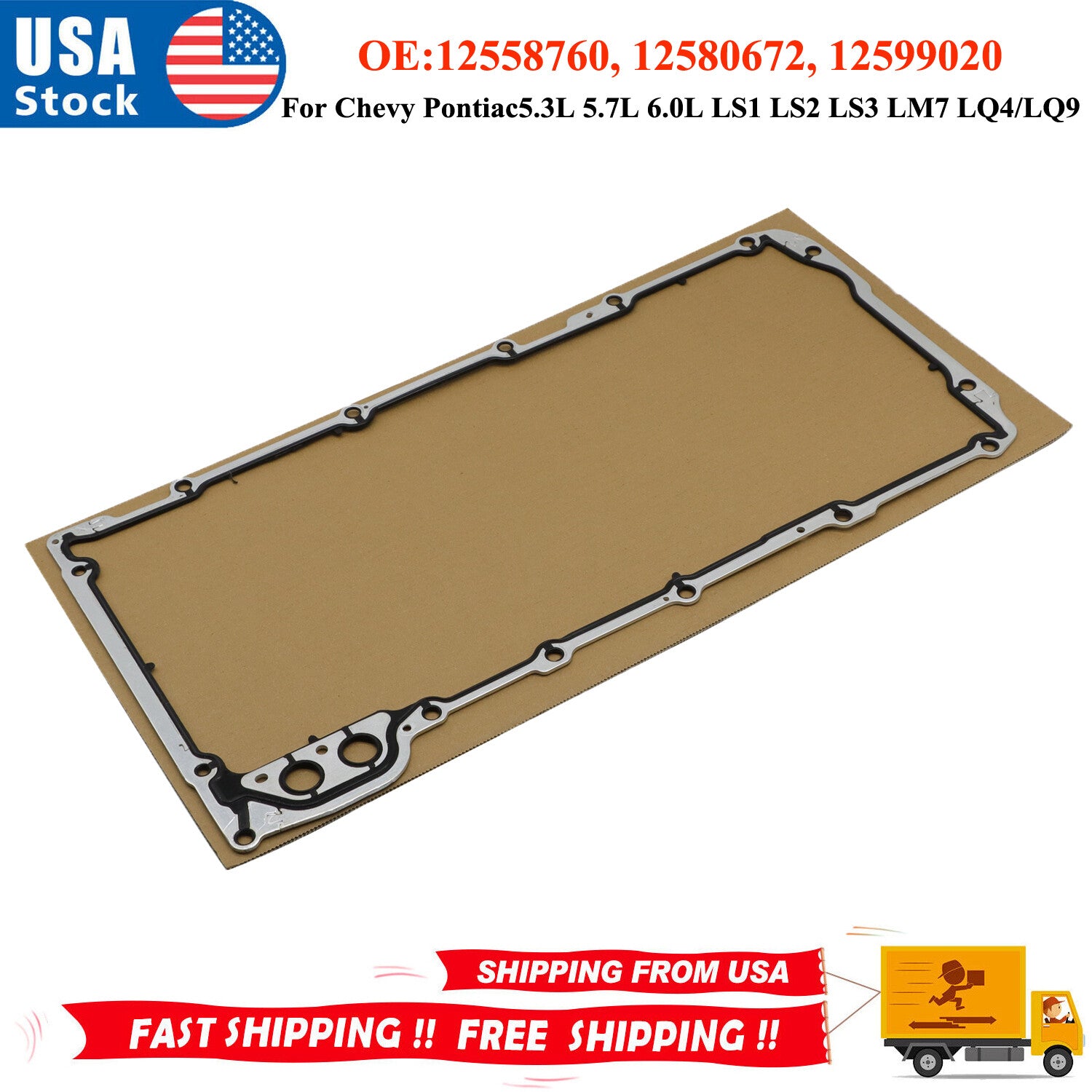 ACDelco Oil Pan Gasket for LS Gen III 4.8/5.3/5.7/6.0 1997-2007