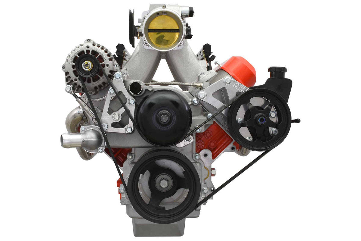 ICT Billet Power Steering Pump for LS Gen III 4.8/5.3/5.7/6.0 1997-2007