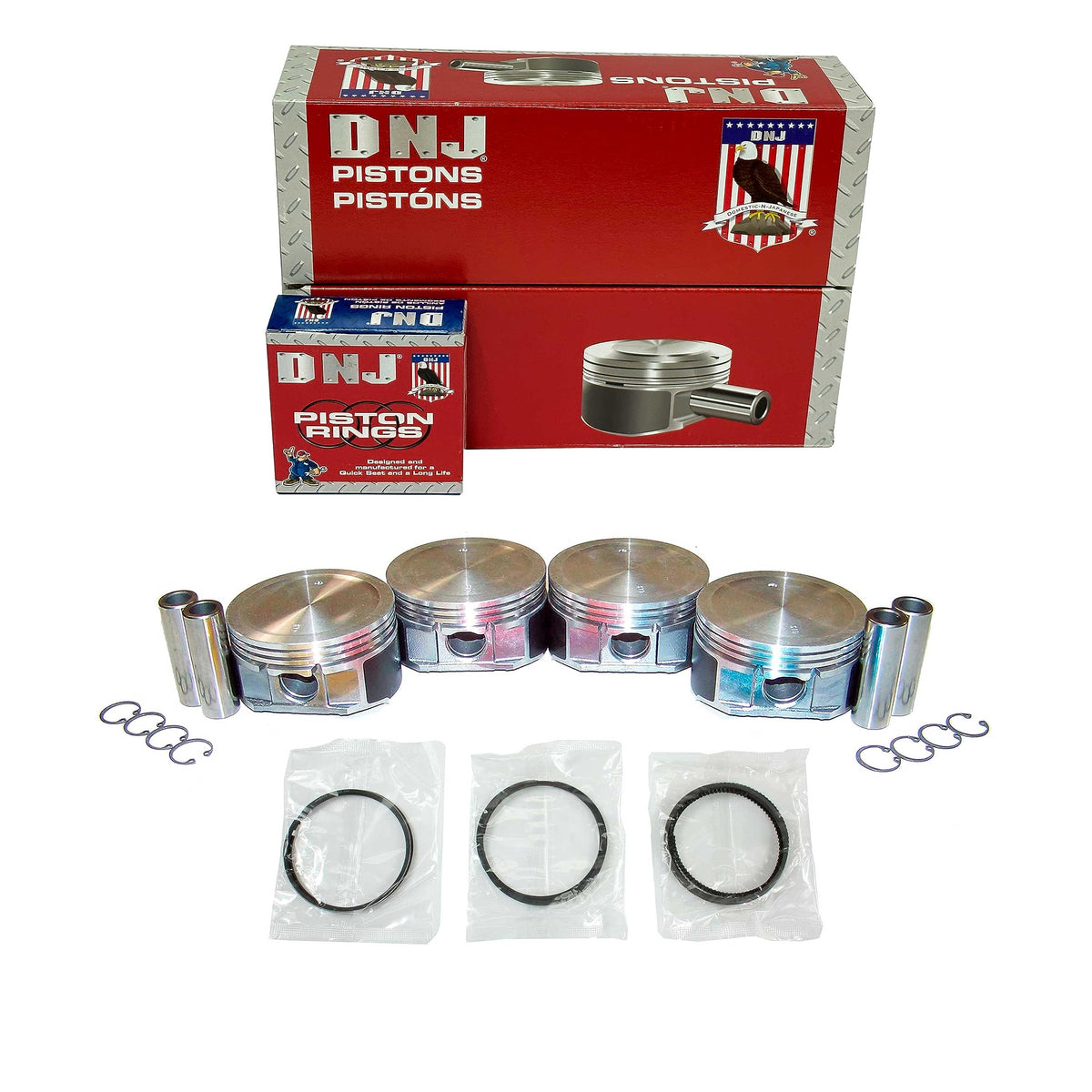 DNJ Pistons & Rings for LS Gen IV 5.3/6.0/6.2 2007-2017