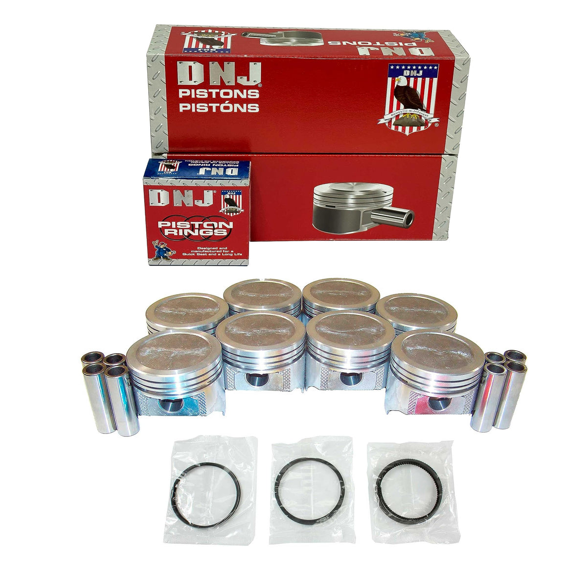 DNJ Pistons & Rings for Mopar 5.2/5.9 Magnum 1992-2003