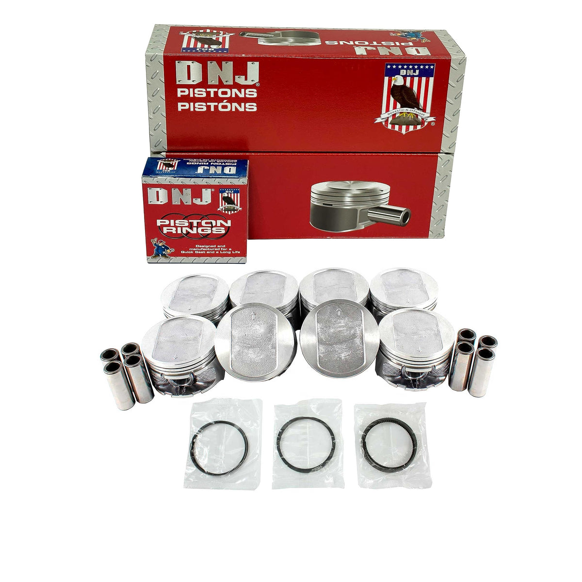 DNJ Pistons & Rings for Mopar 5.2/5.9 Magnum 1994-2003