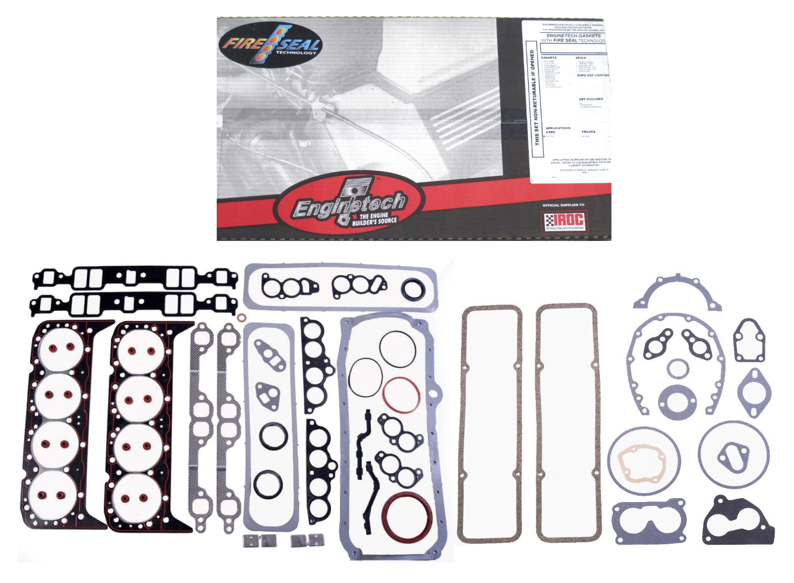 Enginetech Engine Gasket Set for Small Block Chevy 350 1986-1995