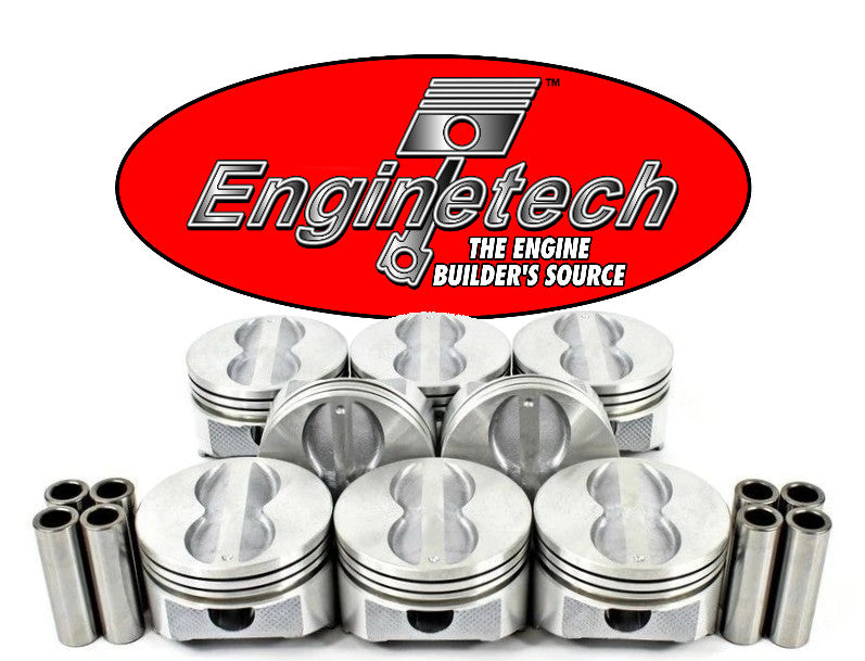 Enginetech Pistons & Rings for Small Block Chevy 350 1967-2002