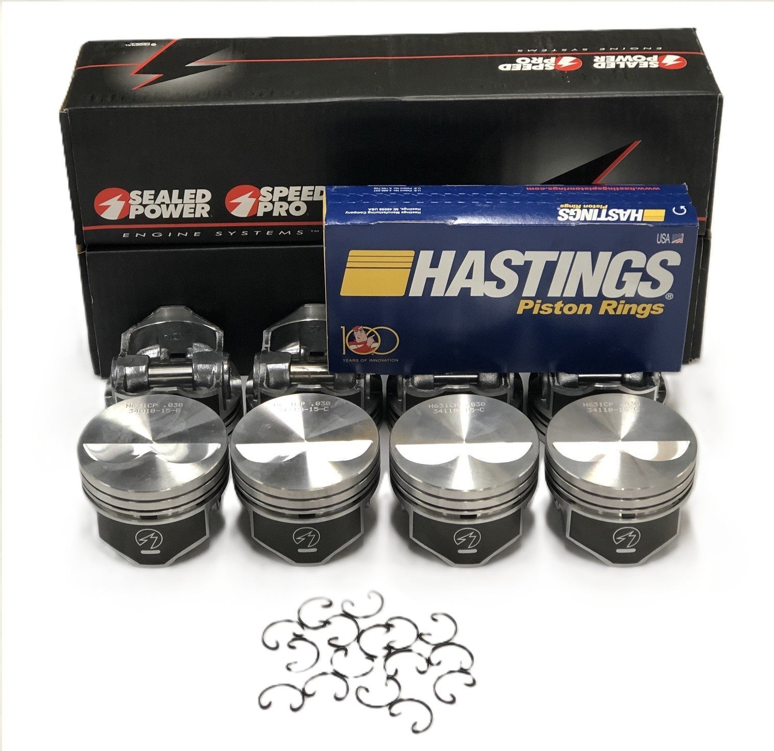 Sealed Power Pistons & Rings for Small Block Chevy 350 1967-2002