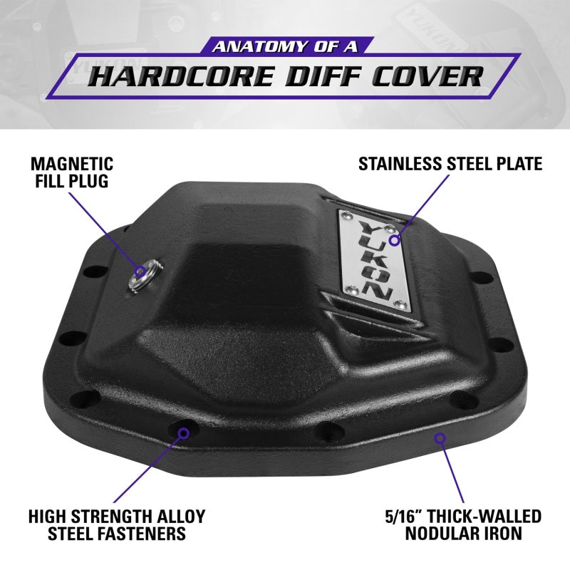 210mm Differential Cover Yukon Gear & Axle YHCC-D44JL-FRONT