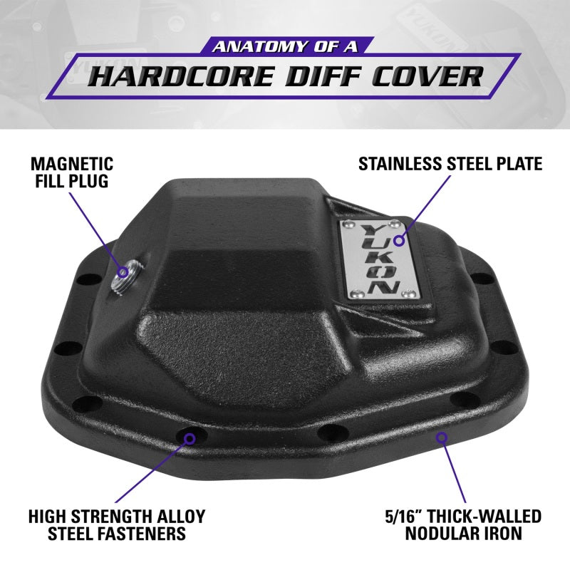 220mm Differential Cover Yukon Gear & Axle YHCC-D44JL-REAR